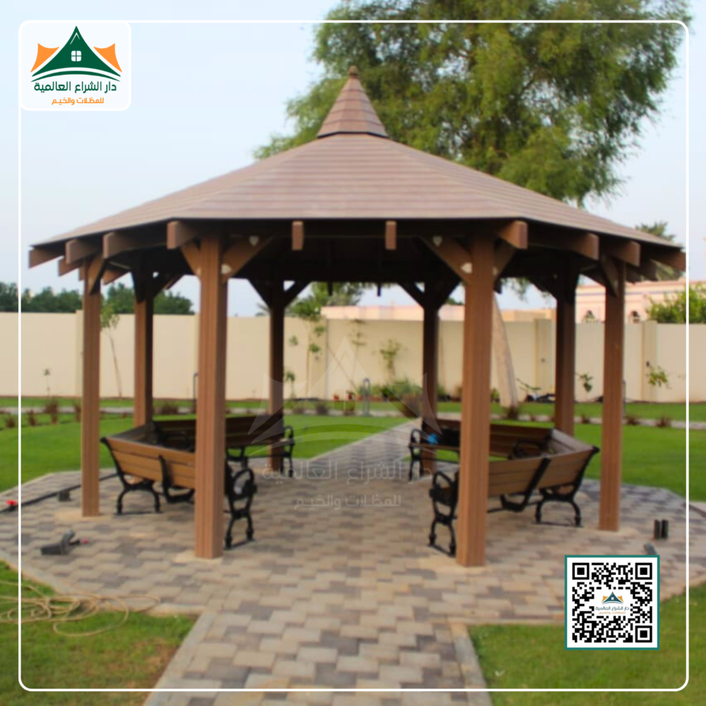 برجولا خشبية فاخرة – تصميم طبيعي ولمسة جمالية للحدائق والمداخل - Image 6