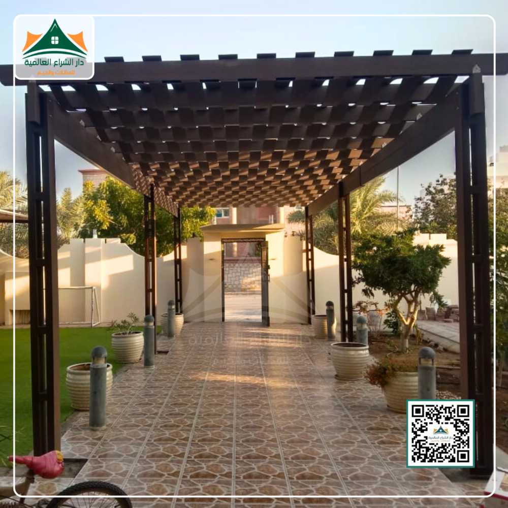 برجولا خشبية فاخرة – تصميم طبيعي ولمسة جمالية للحدائق والمداخل - Image 5